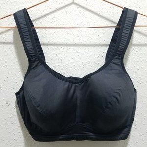 LIVI Bra Black Adjustable Strap Hooks Camo 36DDD Hook & Eye Closure Lane Bryant